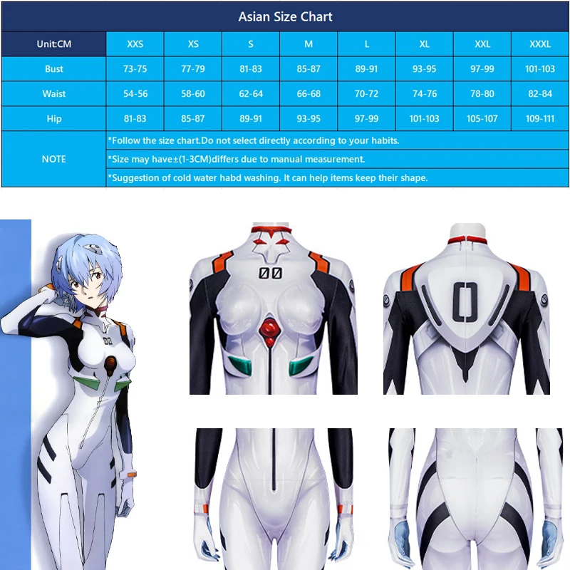Женские костюмы для косплея ROLECOS EVA Ayanami ei сексуальный женский комбинезон