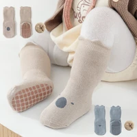 0 5 y autumn and winter childrens socks infant warm terry thickened floor socks newborn baby socks indoor non slip socks socks
