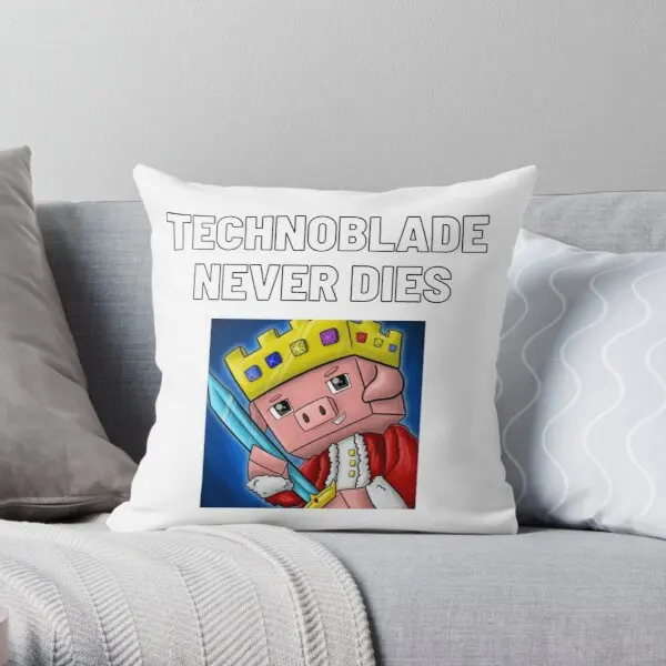 

Подушка Technoblade с принтом «никогда не умирает», наволочка для подушки, подушка для поясницы в отеле, модные подушки в стиле аниме, не входят в ...