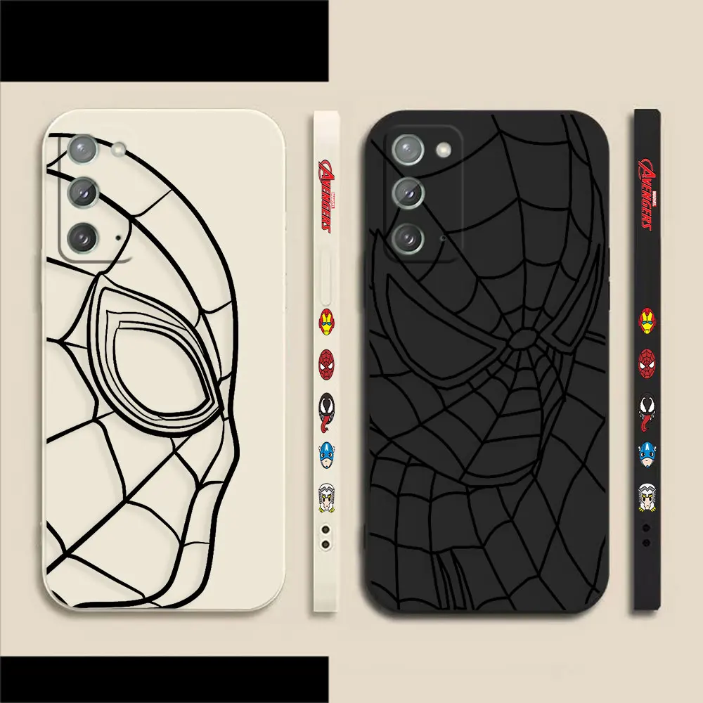 

Marvel Spider Man Line Case For Samsung A50 A30 A20S A10S A10 A14 Note 20 10 9 M32 M22 M10S A20 Pro Plus Lite Ultra 4G 5G Case
