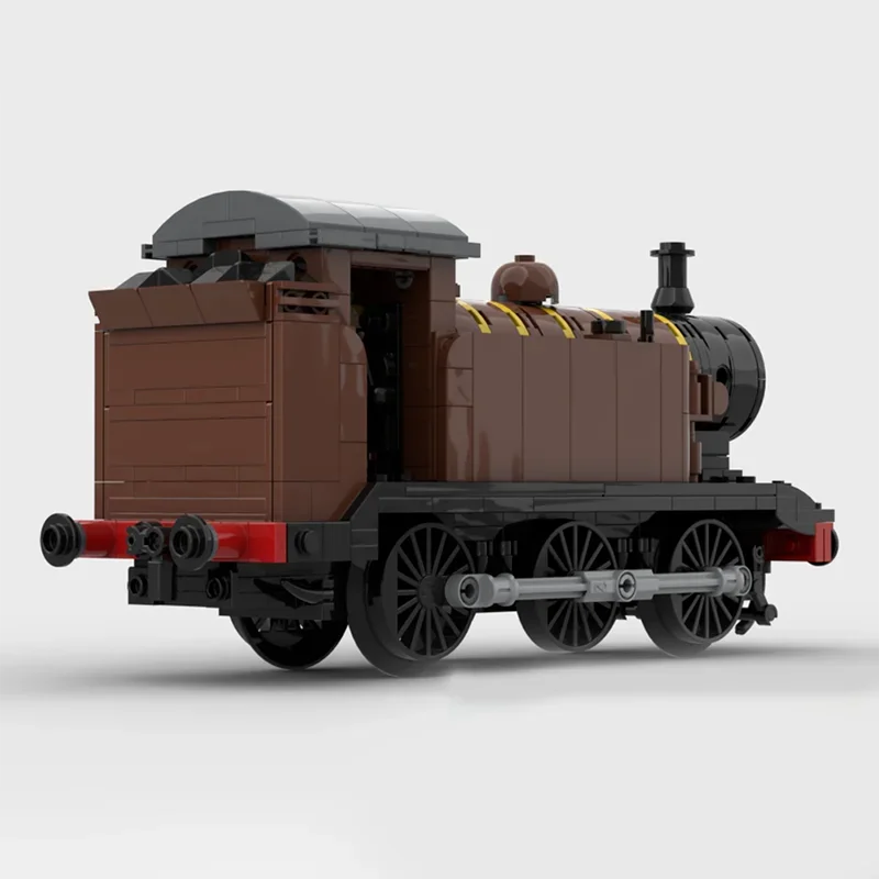 Набор строительных блоков MOC: Железнодорожный тепловоз E2 класса 0-6-0 (485 деталей), модель грузового вагона, игрушка-конструктор, подарок для детей (art.: 3920da63f3ffa) - 3920da63f3ffa
