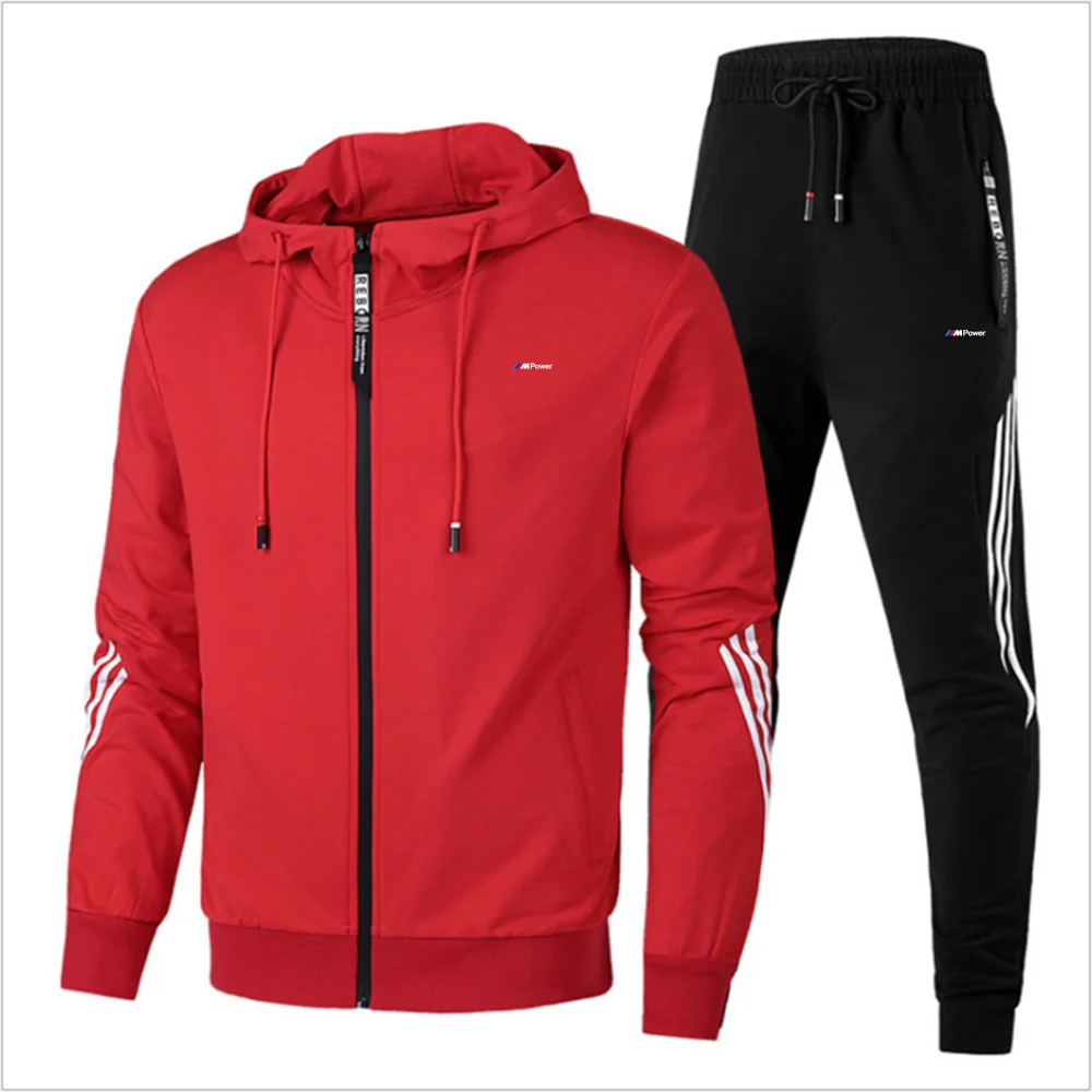 Four seasons, casual outdoor suit, spring and autumn style, polyester jogging jacket, men's hoodie, zippered Hoodie