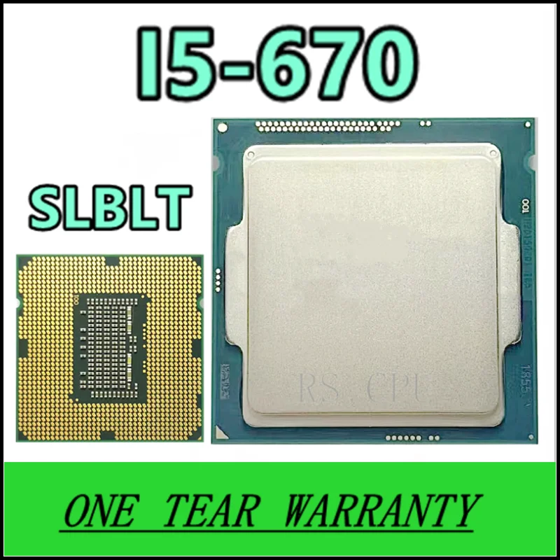 

I5-670 I5 670 SLBLT 3.4 GHz Dual-Core Prosesor CPU 4M 73W LGA 1156
