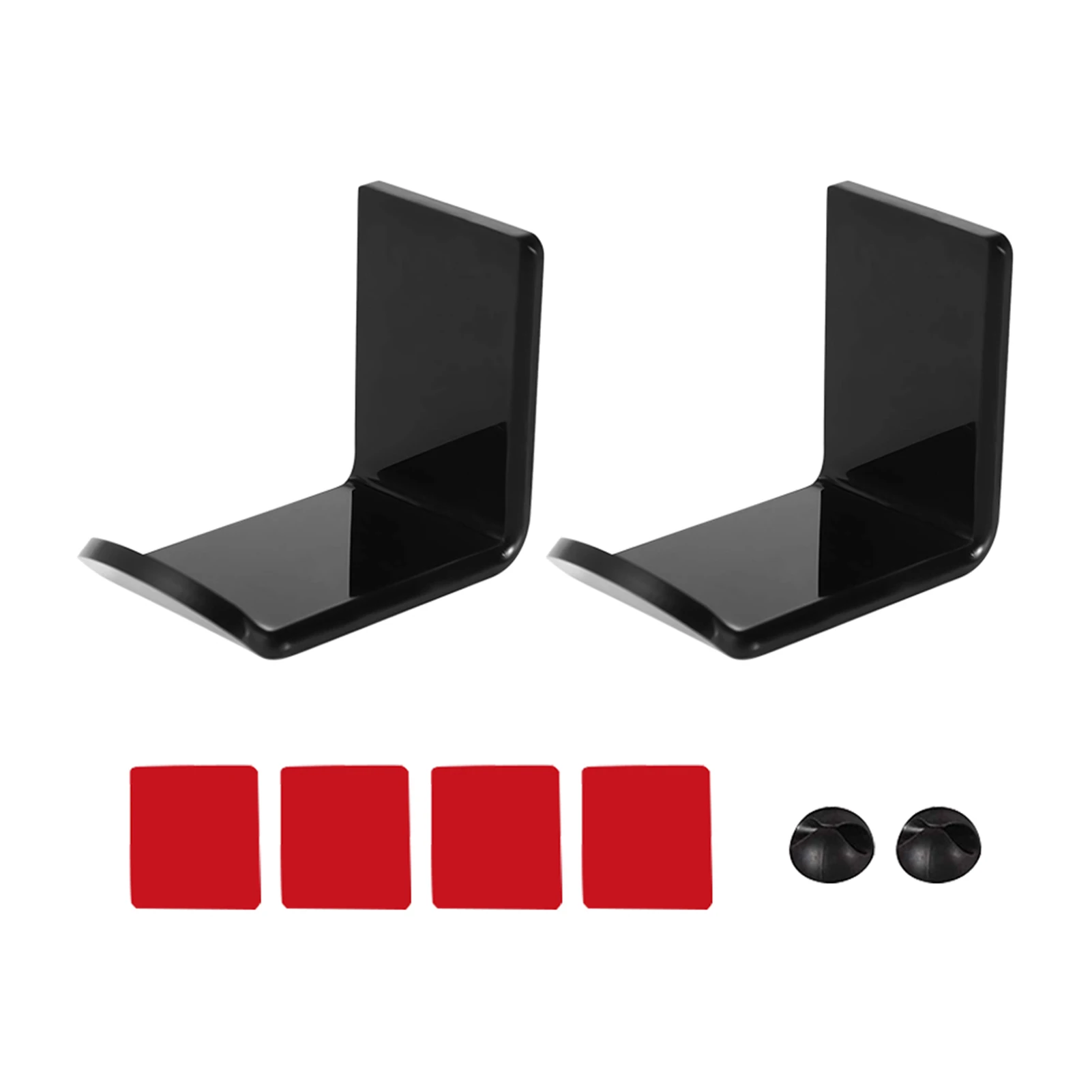 

2pcs/pack Holder Home Gaming Headset Storage Office Display Internet Cafe Hanging Headphone Stand Support Wall Mounted Non Slip