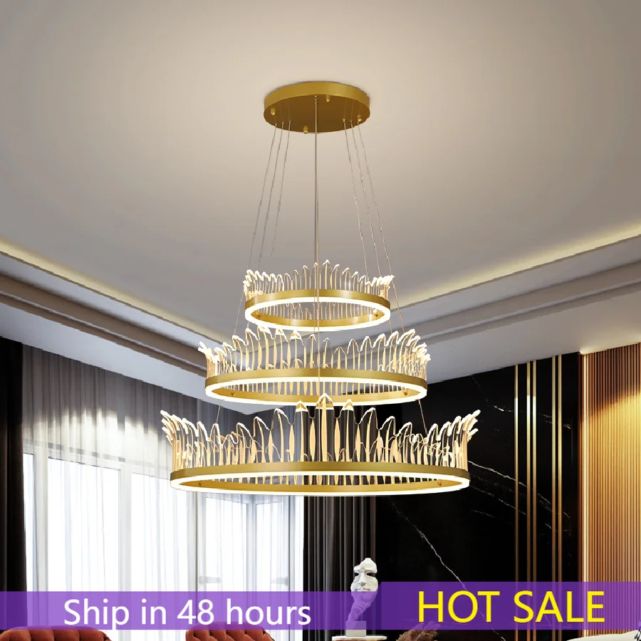

Crown Bedroom Chandeliers Light Luxury Modern Minimalist Girl Creative Warm Chandelier Personality Nordic Lamps And Lanterns