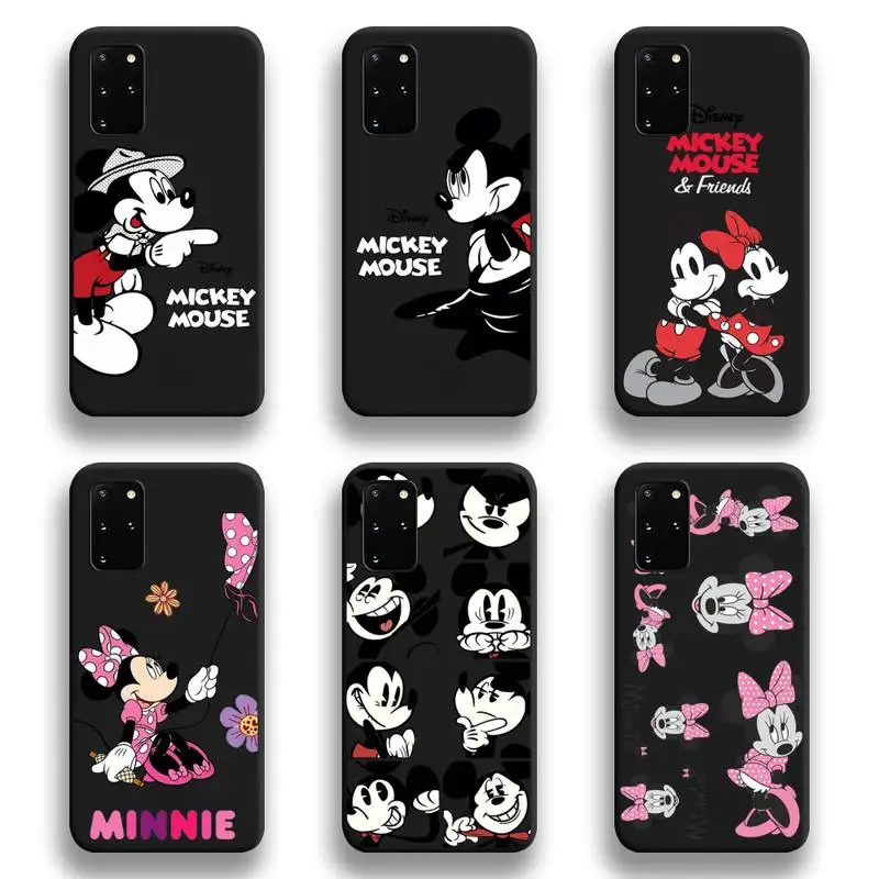 

Cute Mickey Minnie Mouse Phone Case For Samsung Galaxy S21 Plus Ultra S20 FE M11 S8 S9 plus S10 5G lite 2020