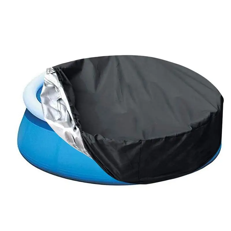 

Kiddie Pool Cover Solar Foldable Fit Round Dog Pets Swimming Pool Cover Round Tub Shape Swimming Pool Cover Protection Cover