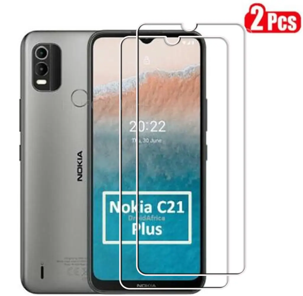 9H HD защитное закаленное стекло для Nokia C21 Plus 6,52 
