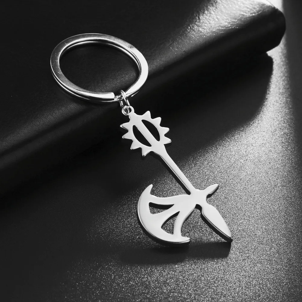 Gold Silver Color Stainless Steel Keychain Bottle Opener Axe Pendant Keychain for Men Women Christmas Gift Wholesale