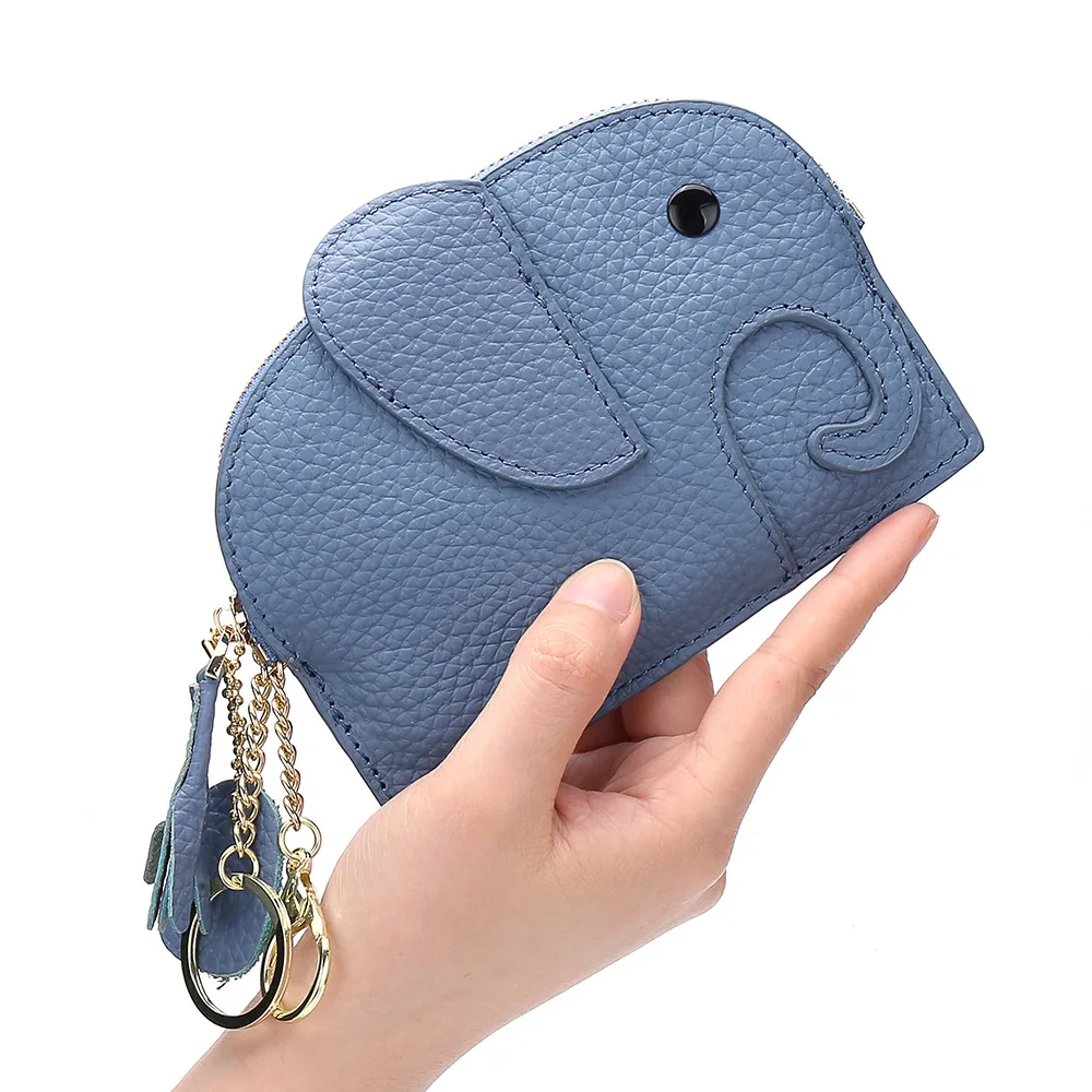 

New Women Wallets Genuine Leather Female Zipper Purses Small Cowhide Money Bag Cute Mini Wallets Coin Card Holders Dropshipping