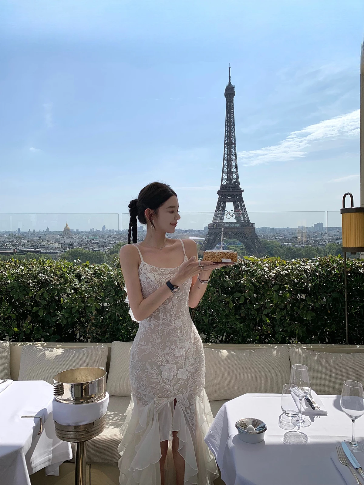 Good Morning Fan Upscale Birthday Dress Series Heavy Industry Flower Embroidery/Beads Guest dresses Women Autumn