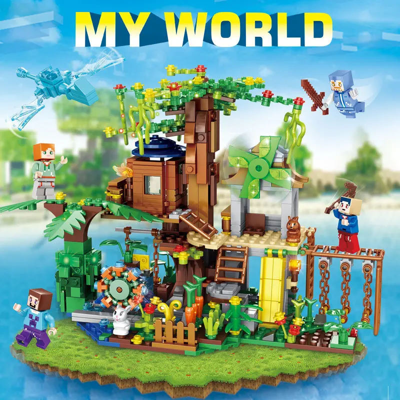 Детские игрушки Ledi совместимые с конструктором Lego Детский конструктор Мой мир |