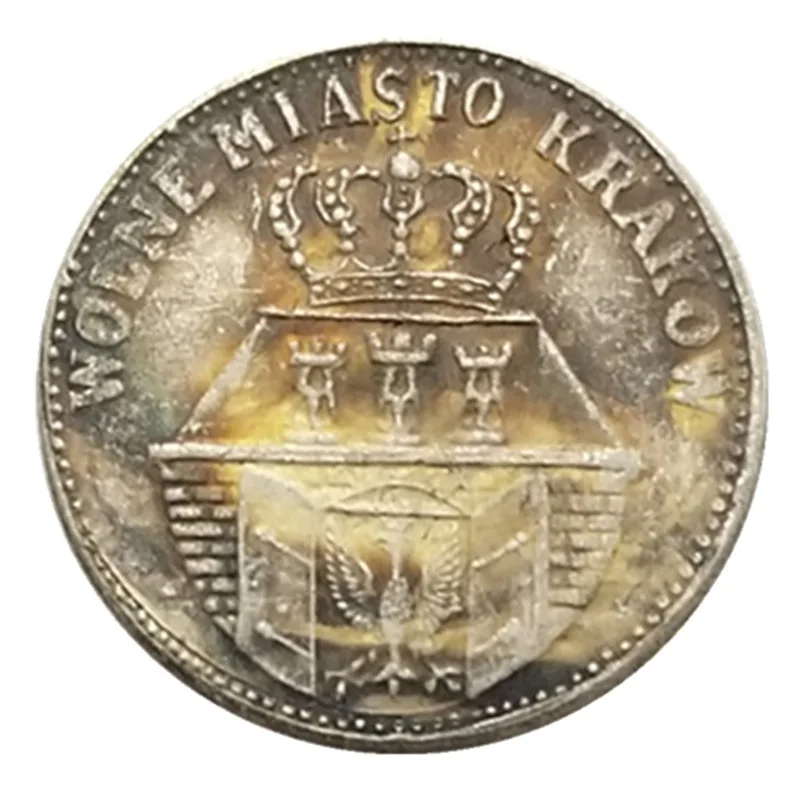 

1835 Poland Vintage Silver Plated Coins Copy Home Decor Coin Magic Collectibles Coins Lucky Toy Coins Christmas Gifts#2238