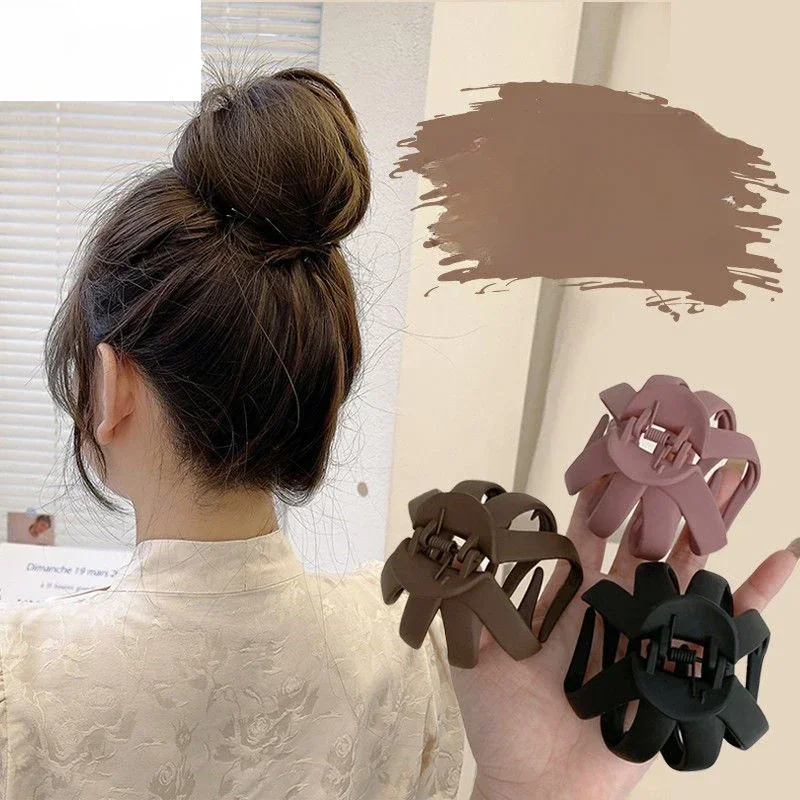 Корейский стиль заколка для волос черные акриловые маленькие заколки женские