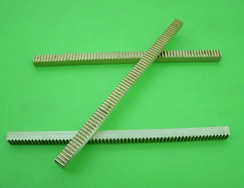

0.5 - 0.8 Modulus Brass Spur Gear Rack. CNC Linear Motion etc.