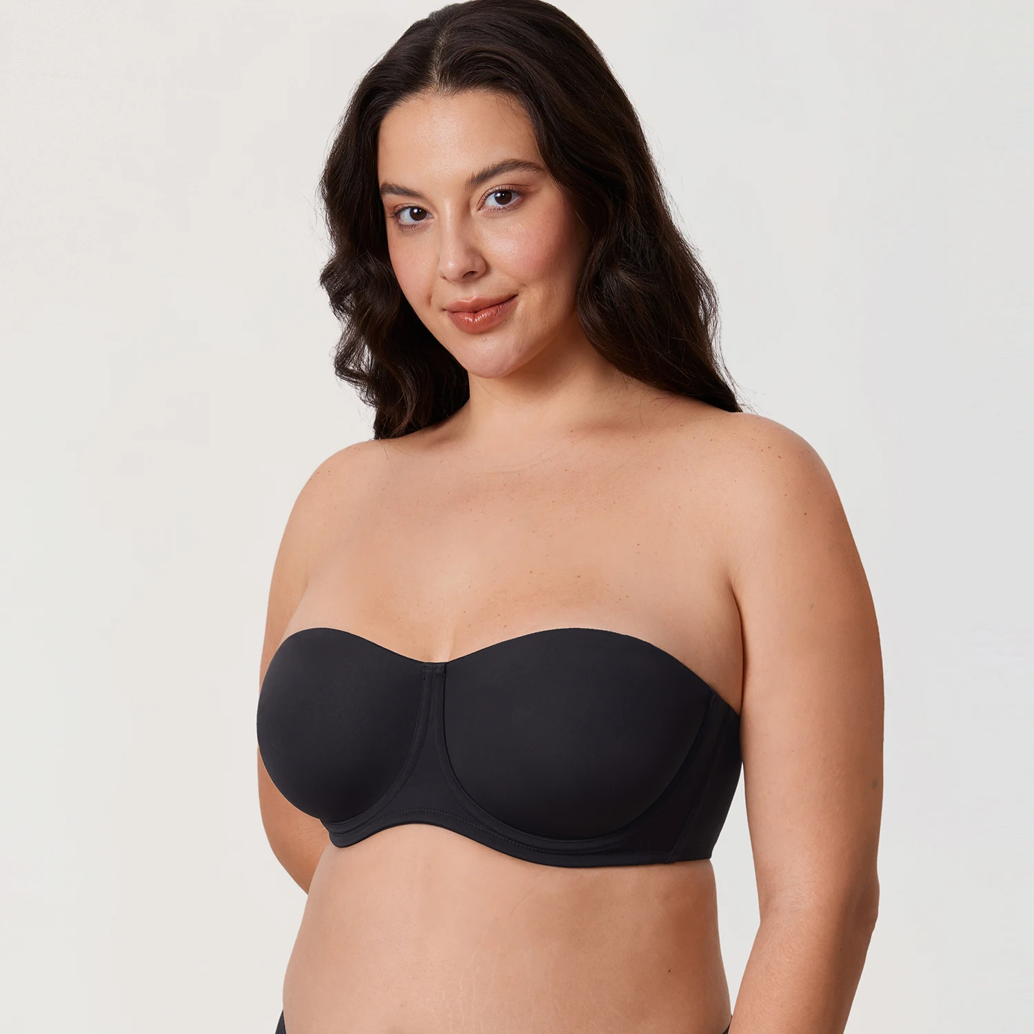 Женский Бюстгальтер-бандо без бретелек подкладки