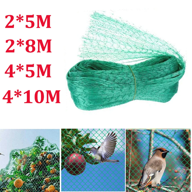

Green Anti Bird Protection Net Catcher Net Traps Garden Plant Netting Protection Fruit Trees Mesh Best Pest Fencing Control