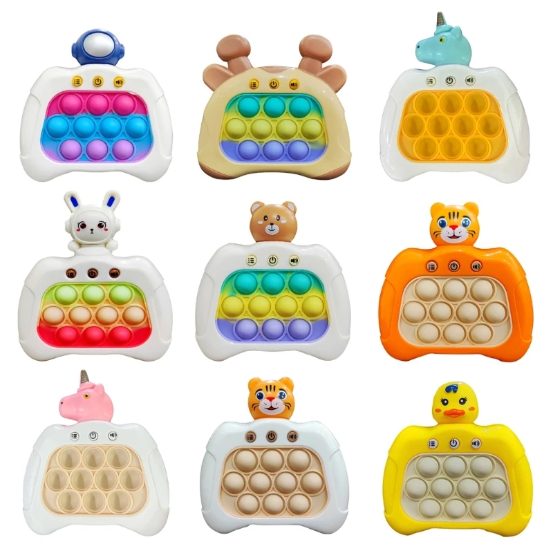 

Light Up Puzzle Toy Electric Handheld Game Console WhackaMole Push Bubble Toy