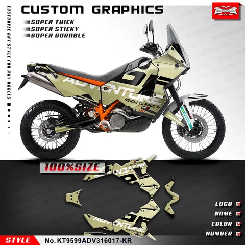 KUNGFU графика мотоцикла Виниловая наклейка для KTM 950 990 Приключения 2003 2004 2005 07 08 09 10 11 12 13 14 15 16