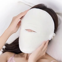 facial towel white moisturizing and hydrating beauty salon and cold hot compress mask thickened coral fleece face towel