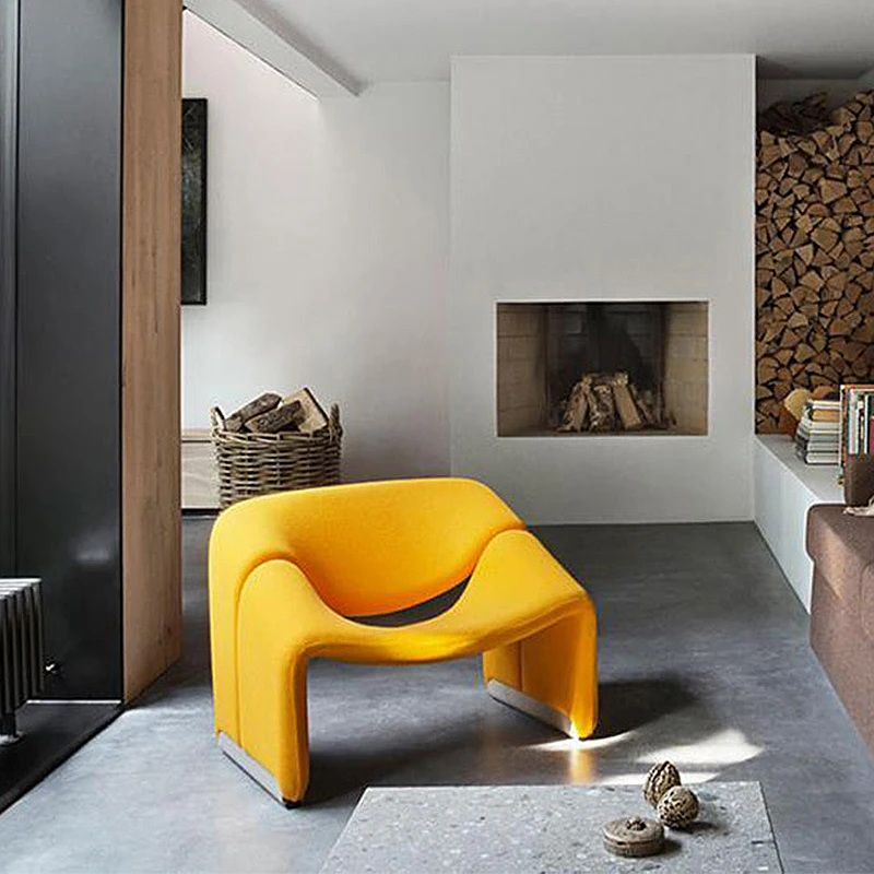 Hotel Single Sofa Chair Modern Simple Living Room Lazy Fabri
