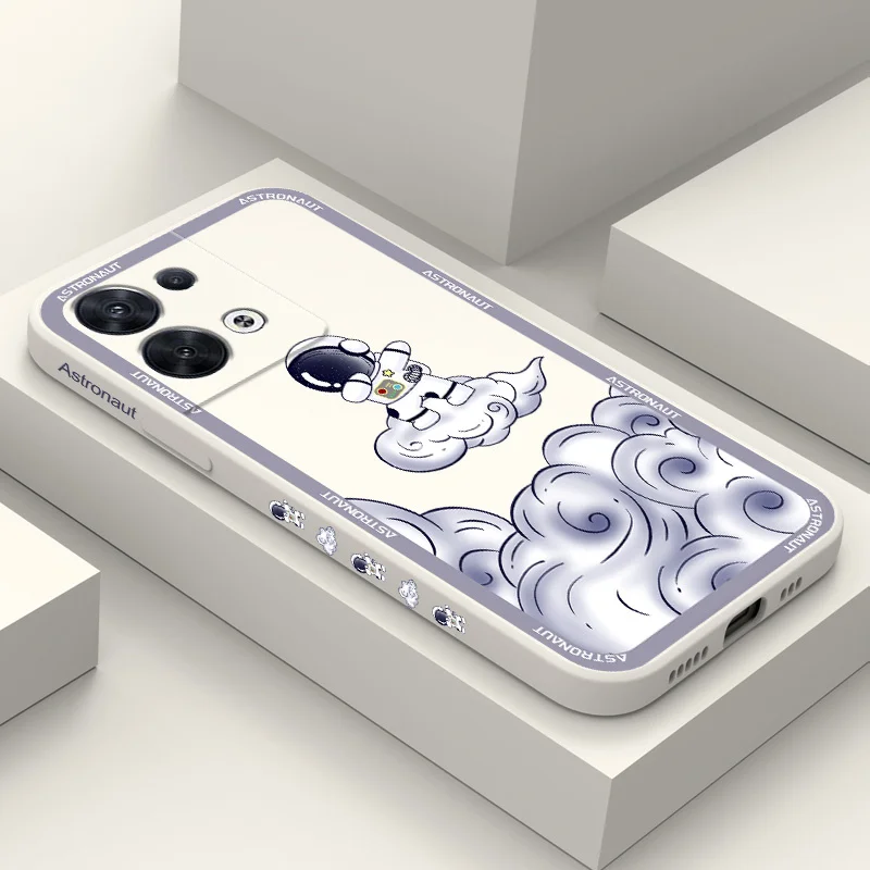 

Cloud Sailing Phone Case For OPPO Reno 8 8T 8Z 7 7Z 6 5 Pro 4G 5G F19 F9 Pro Liquid Silicone Cover