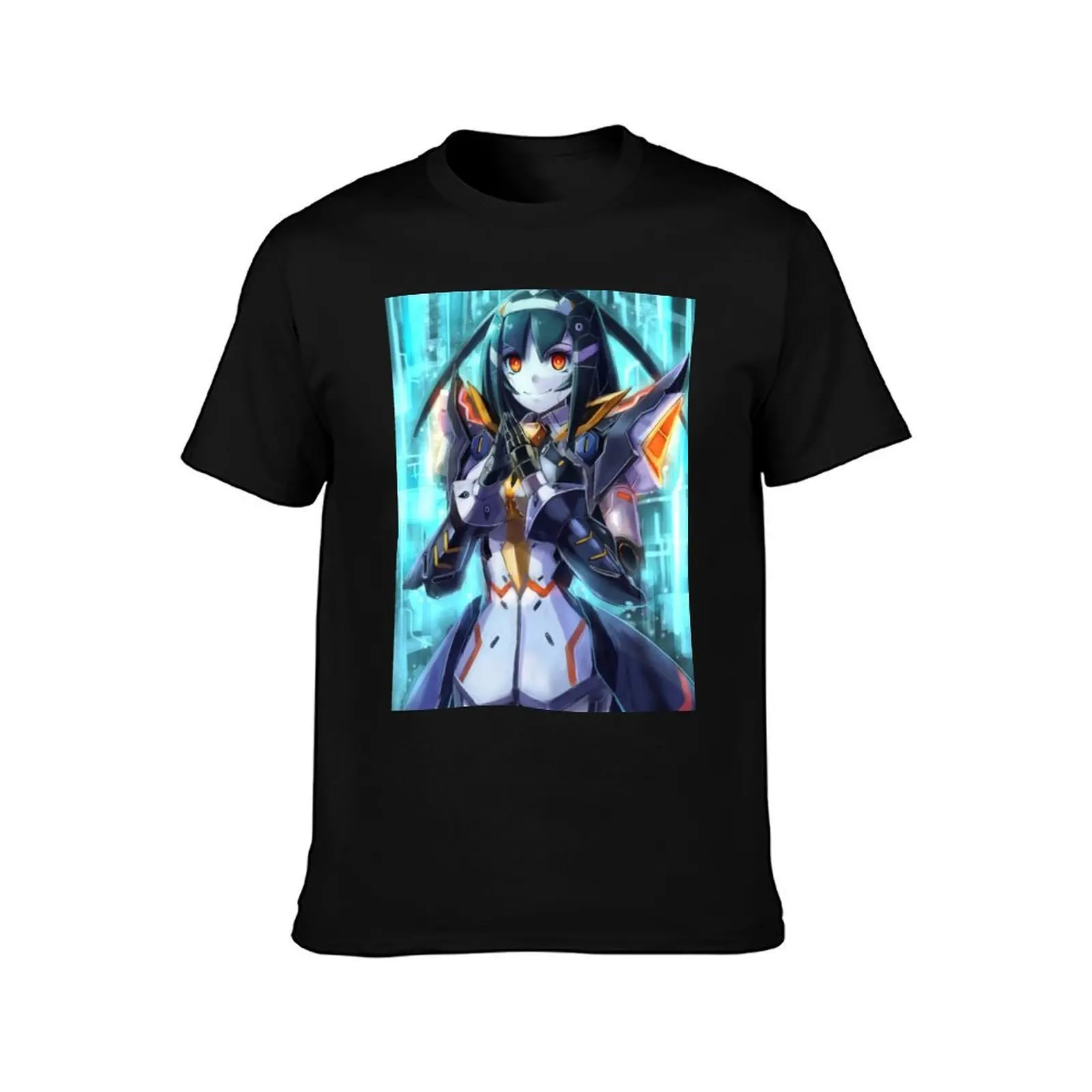 Фото Футболка PSO 2: Darkness Outfit, повседневная, на все случаи жизни, с коротким рукавом №2