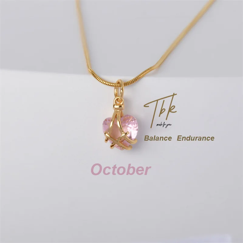 Ожерелье INS Барби с бриллиантами в виде замка сердце для детей и девочек ожерелье