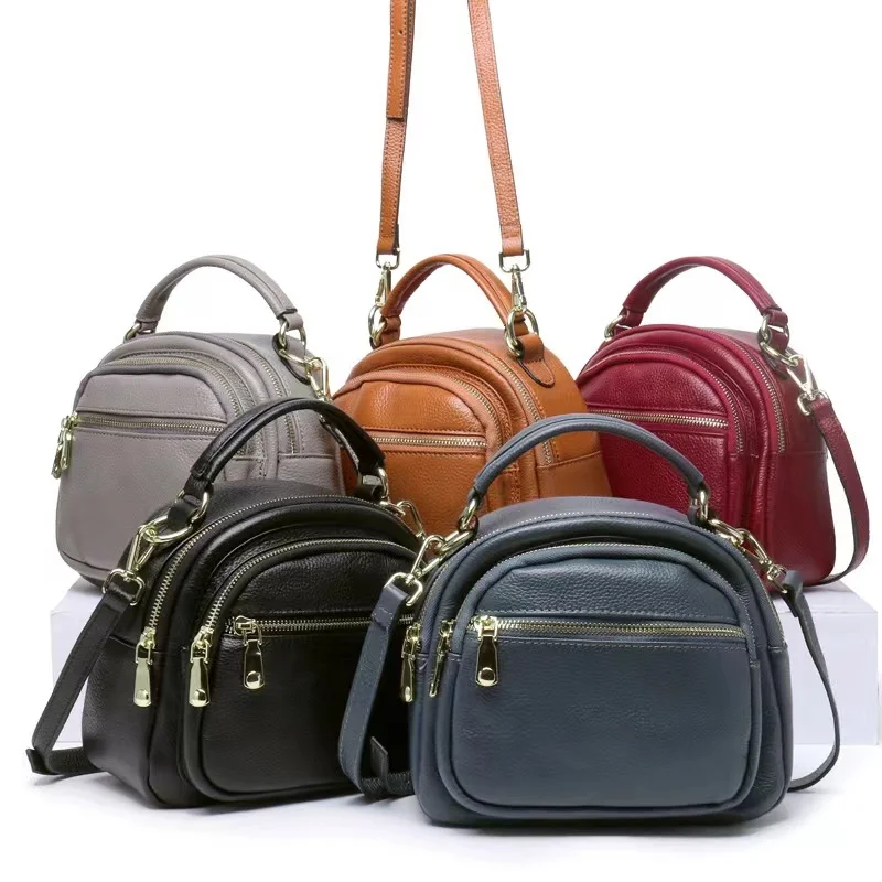 Модная простая сумка-мессенджер из натуральной кожи новая Универсальная