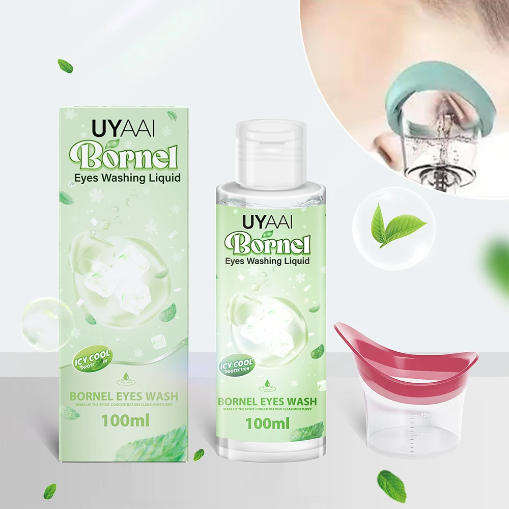 Раствор для очистки контактных линз 100 мл с аксессуарами мытья глаз