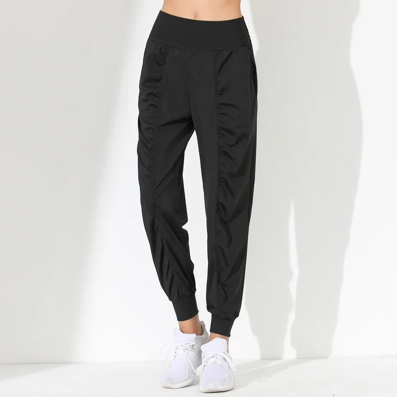

aIo Yoga Autumn Sports Loose Leggings Show Slimming Elastic Waist Quick Drying Sports Pants Running Yoga Fitness Pants