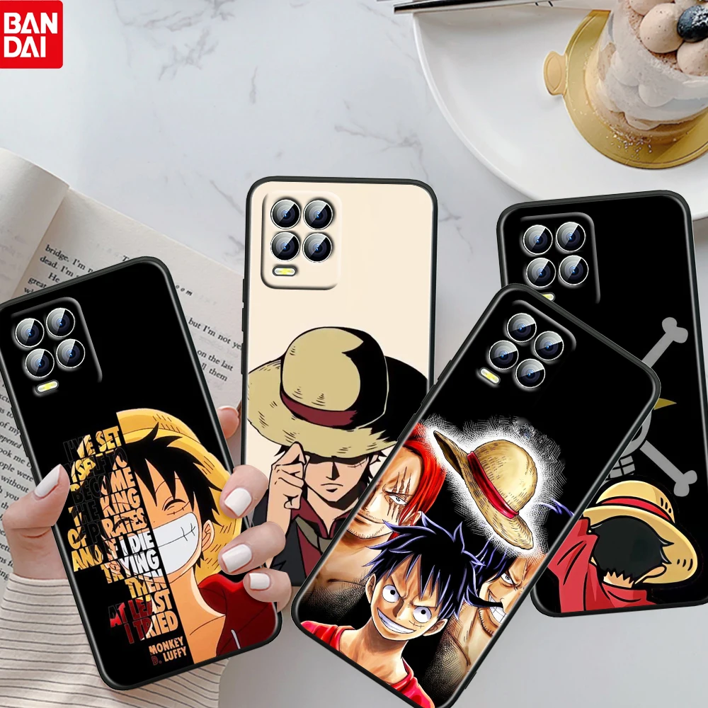 

One Piece Luffy Ace Cool For OPPO Realme GT Neo Master Edition 9i 8 7 Pro C21S Narzo 30 5G Fundas Soft Black Phone Case Coque