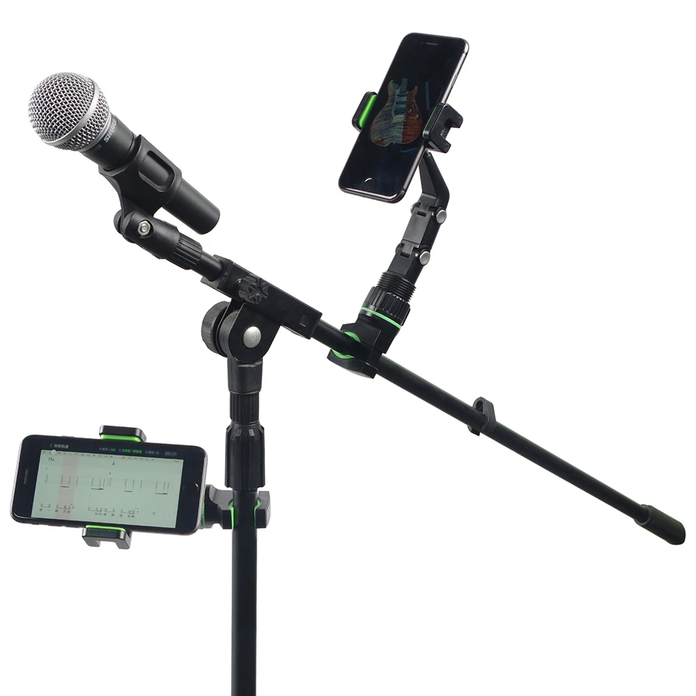 10PCS Guitar Pick +Universal Mic Stand Phone Holder +Cleaning Cloth Live Broadcast Bracket Clips Music Stand Clamp Adjustable enlarge