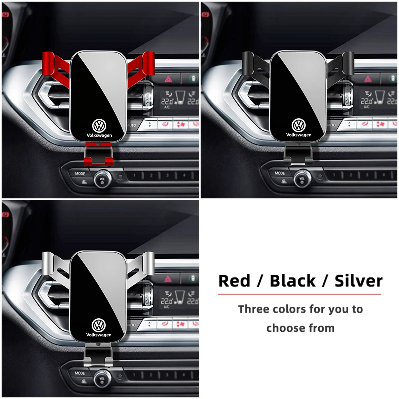 Фото Наклейка на автомобиль XKZJ-VW, держатель для телефона в салон автомобиля, металлическая подставка для телефона/GPS, крепление на вентиляционную решетку для VW Volkswagen Golf 4 5 Bor №4