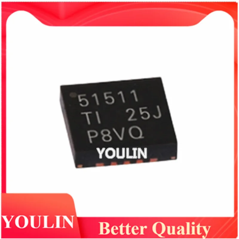 

5pcs New original product TPS51511RHLR screen printed 51511 QFN20 power management chip