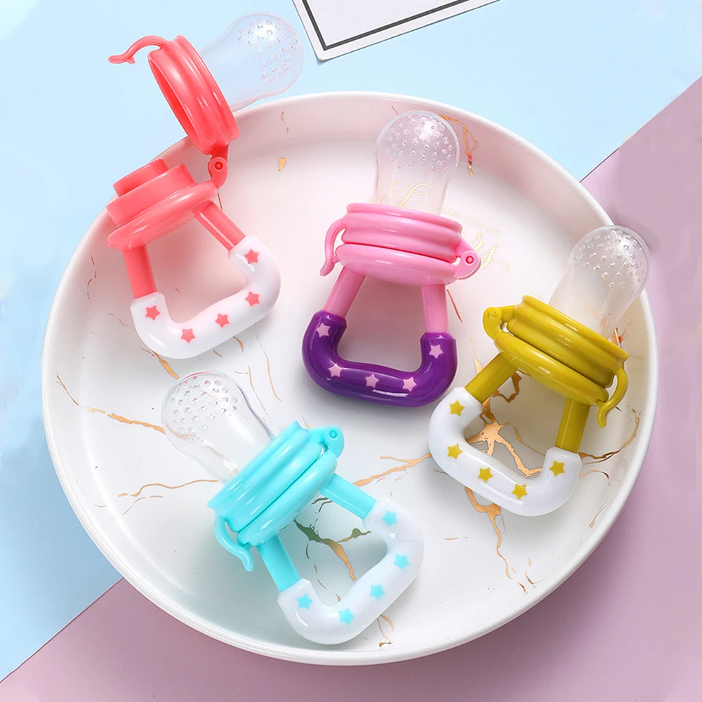 Baby Feeder Fresh Food Nibbler Newborn Boy Girl Fruit Silicone Nipples Feeding Safe Infant Baby Supplies Nipple Soother Bottles