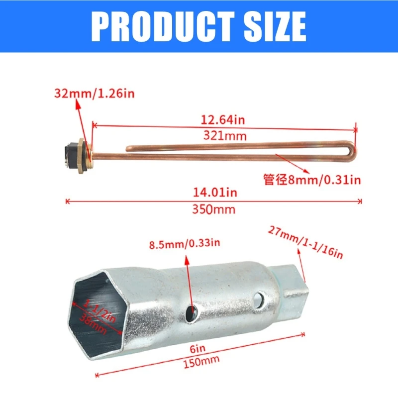 Водонагревательный элемент HE 90240 для водонагревателей 18 24 27 36 Нагревательный