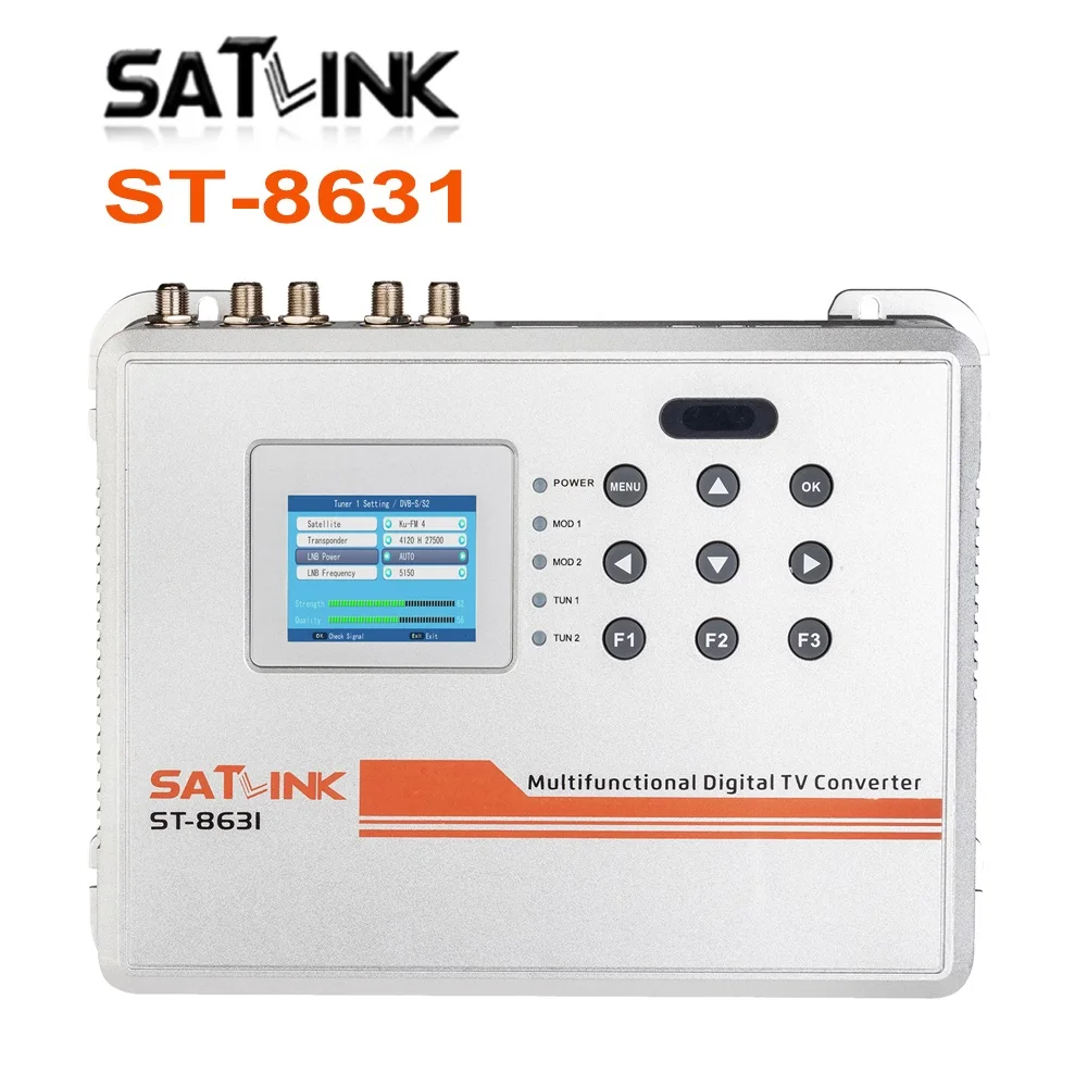 Фото SATLINK ST-8631 Многофункциональный цифровой ТВ-конвертер DVB-S/S2/DVB-T/T2/DVB-C/ISDB-T Модулятор IP/DVB-T/ISDB-T STB, или ISDB-T/D №1