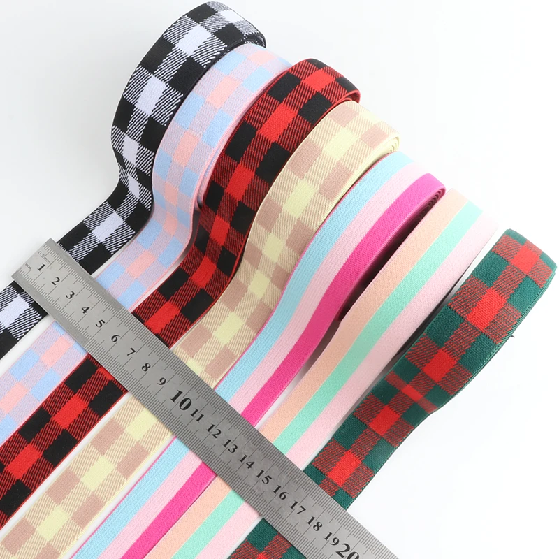 

Rubber Elastic Band 25mm Camouflage Stripe Lattice Elastic Ribbon For Headwear Clothing Bags Trousers DIY Sewing Accessories 1M