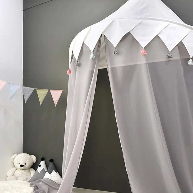 Детские палатки Teepee дети играют дом надувной замок хлопковая Складная навесная