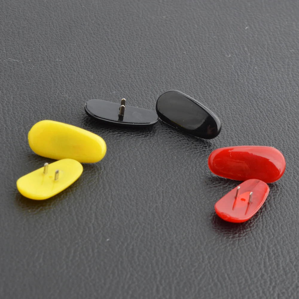 

20шт черные желтые красные очки, мягкие ПВХ носоупоры с металлическими бриллиантами 16 мм