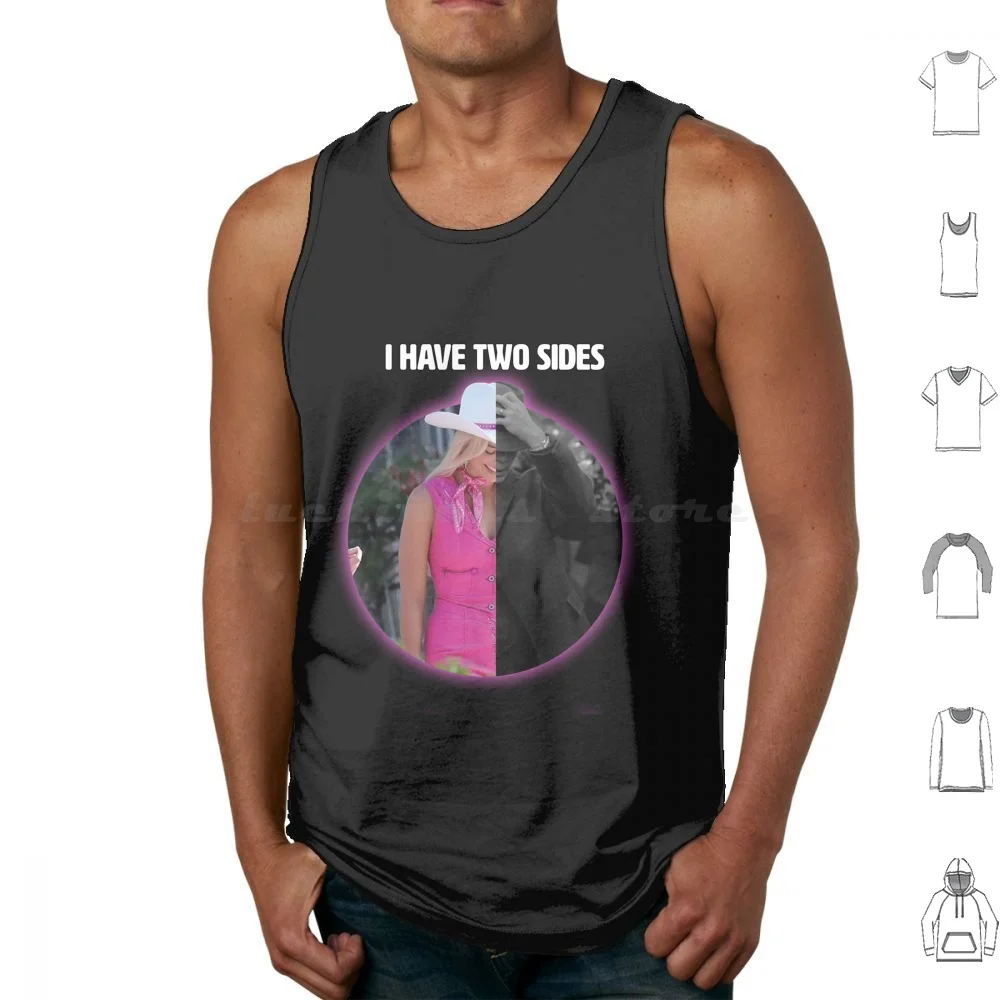 

I Have Two Sides Parody Shirt Tank Tops Print Cotton Funny Meme Cringe Cursed Parody Fan