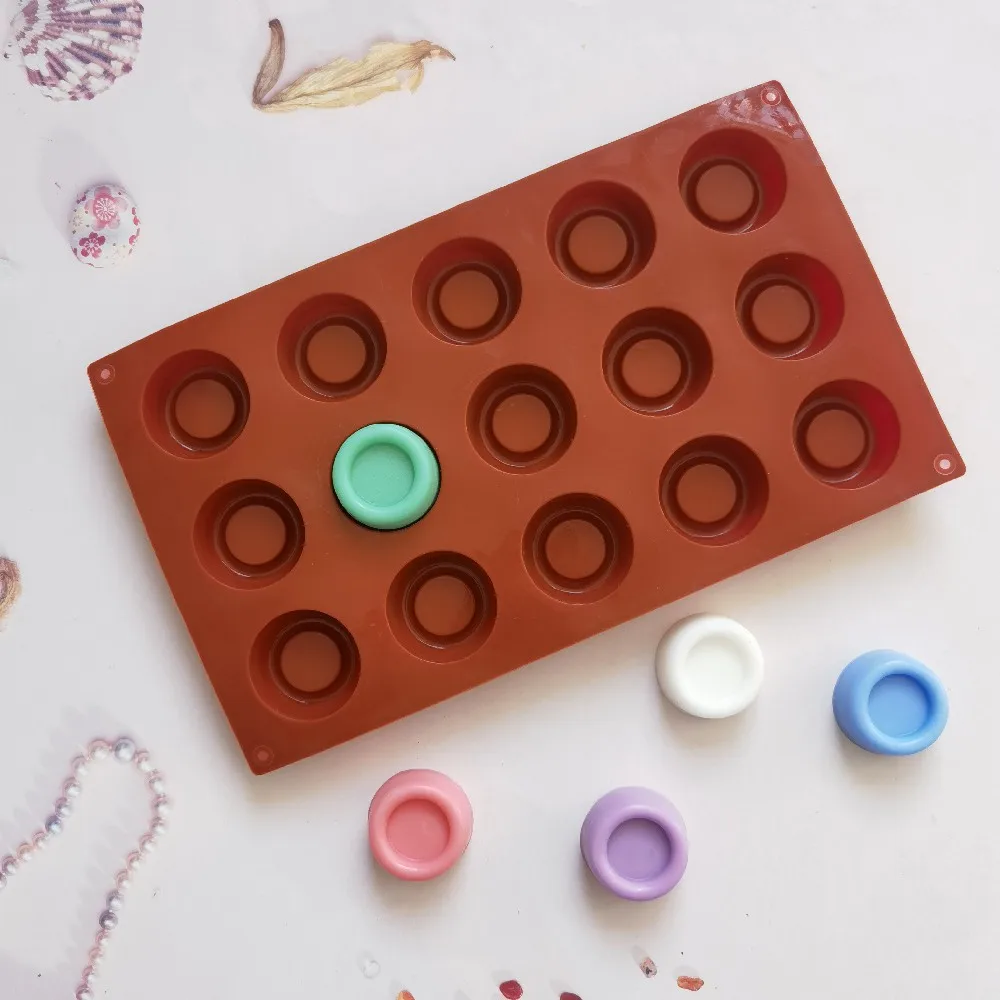 

15 Round Ball Mini Truffles Silicone Cake Mold for Chocolate Mousse Muffin Soap Torte Dessert Bread Bakeware Decorating Tools