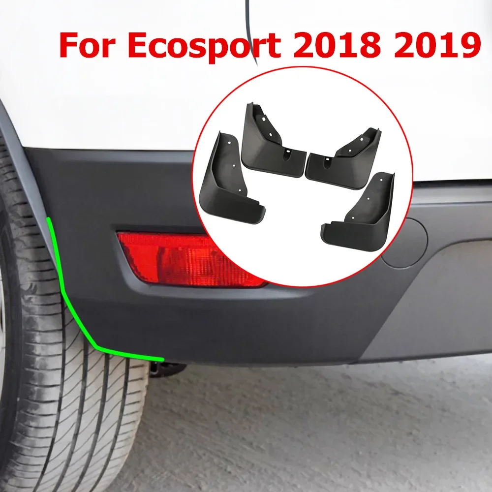 

4 шт. для Ford New Ecosport 2 MK2 2017 2018 2019 2020 + Брызговики, брызговики, щитки, аксессуары