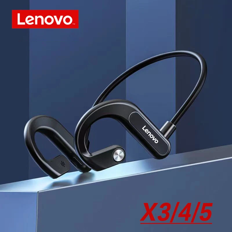 

Lenovo X3 X4 X5 Bone Conduction Earphone Bluetooth Sports Waterproof Headphone Wireless Headset Ear-hook TWS Bass Hifi Stereo