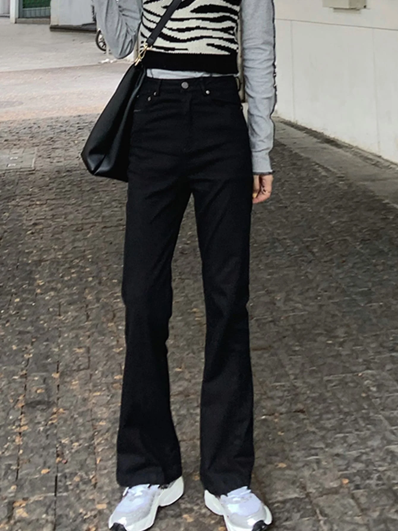 Популярные осенние джинсы с высокой талией и кисточками новые сексуальные