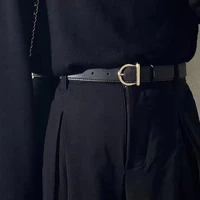 new trend ladies wedding pin buckle gold belt premium texture luxury leather american ladies fashion brand design belt 100cm