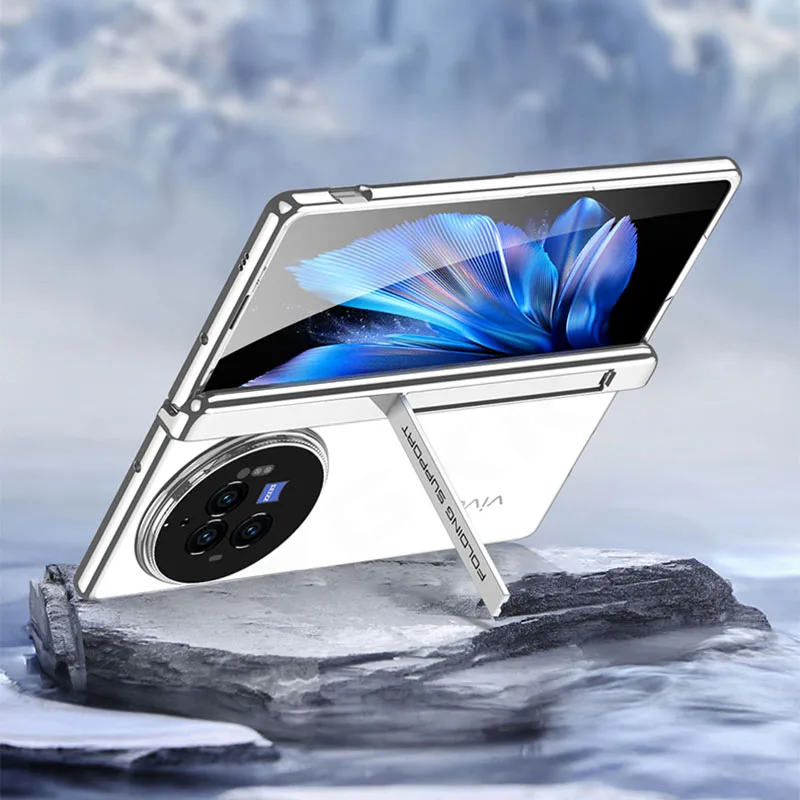 Фото Прозрачный чехол с магнитным шарниром для Vivo X Fold 3 Pro, защитный чехол для внешнего экрана и стекла для Vivo X Fold 3 Pro, чехол №4