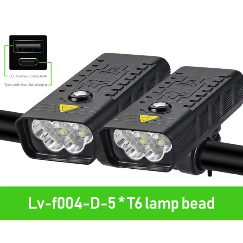 

Bicycle Light Power Bank Bike Front Light Taillight Cycling Warning Lamp Camping Camping Torch Flashlight Bicycle Accessories