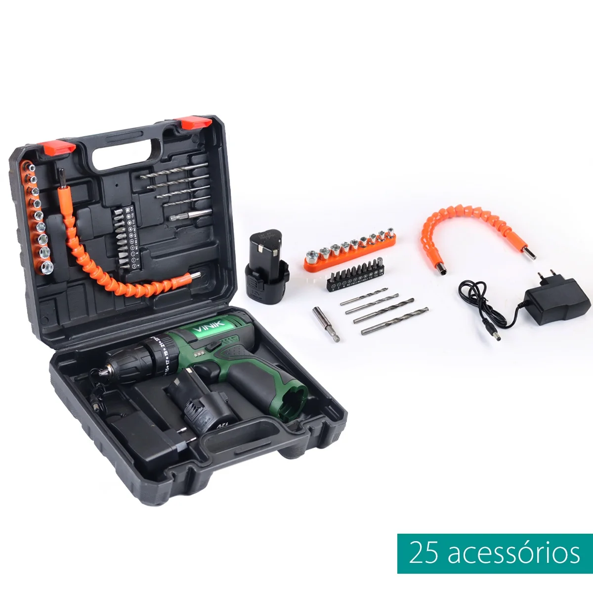 

HURBER AND IMPACT SCREW 12V IONS-LITIO BIVOLT C/ACCESSORIES-LBT-TS-12F